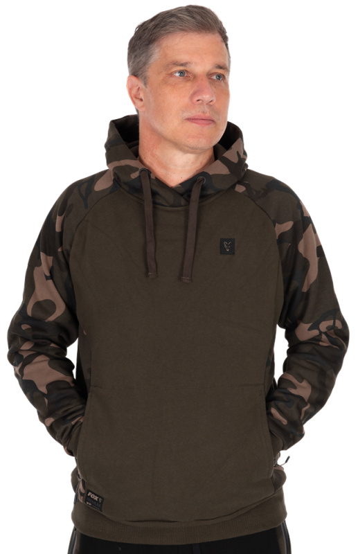 Fox mikina khaki/camo pullover premium 310 hoodie - xxl