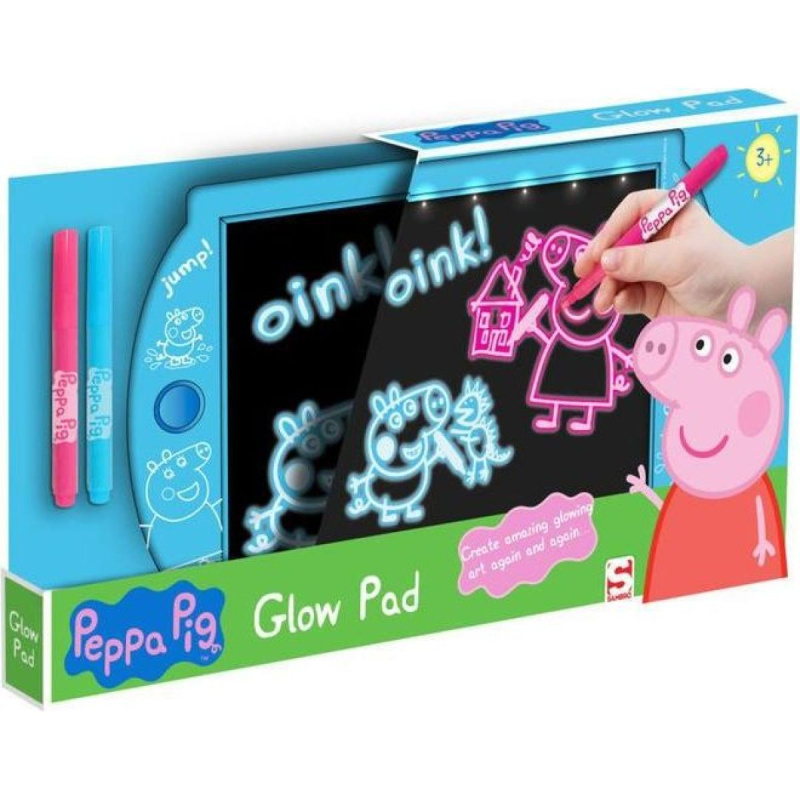 Alltoys Kreslící tabulka svítící Prasátko Peppa
