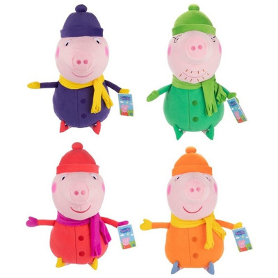 Alltoys Prasátko Peppa v zimním oblečení 50 cm
