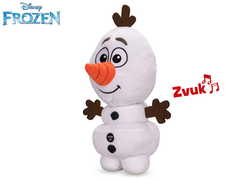 Plyšový sněhulák Olaf Frozen se zvukem, 30 cm