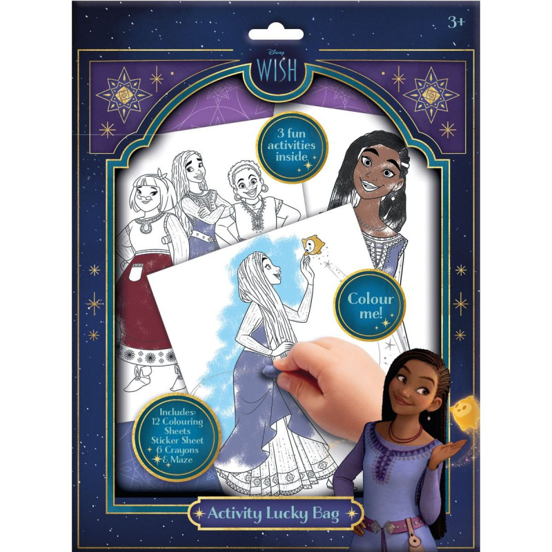 Omalovánky a samolepky Disney Wish