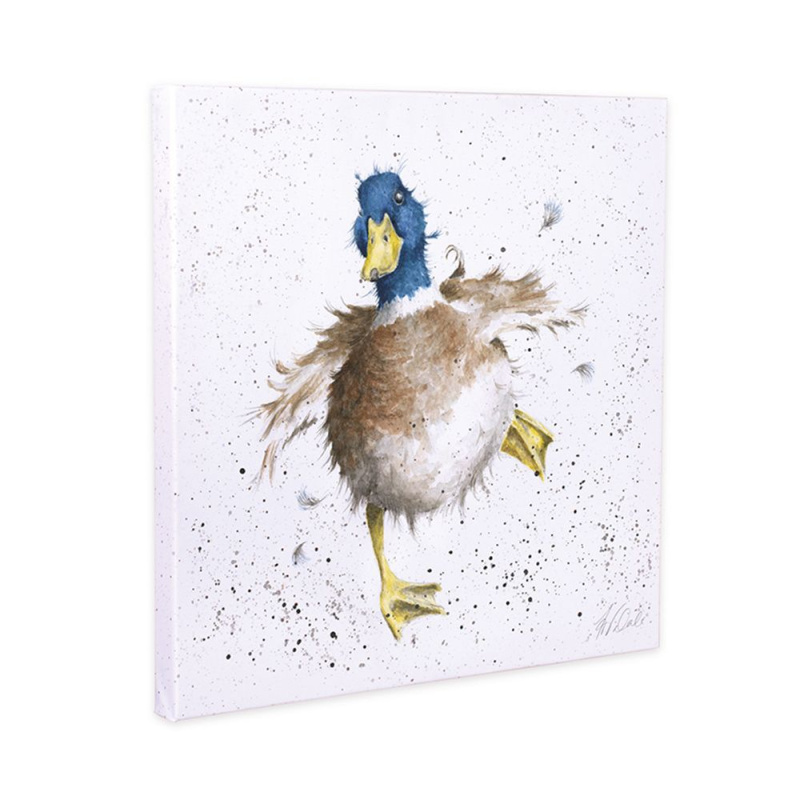 Wrendale Designs Obraz Wrendale Designs "A Waddle And A Quack", 20x20 cm - Kachna