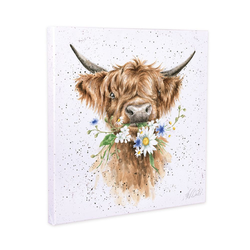 Wrendale Designs Obraz Wrendale Designs "Daisy Coo", 20x20 cm - Kráva