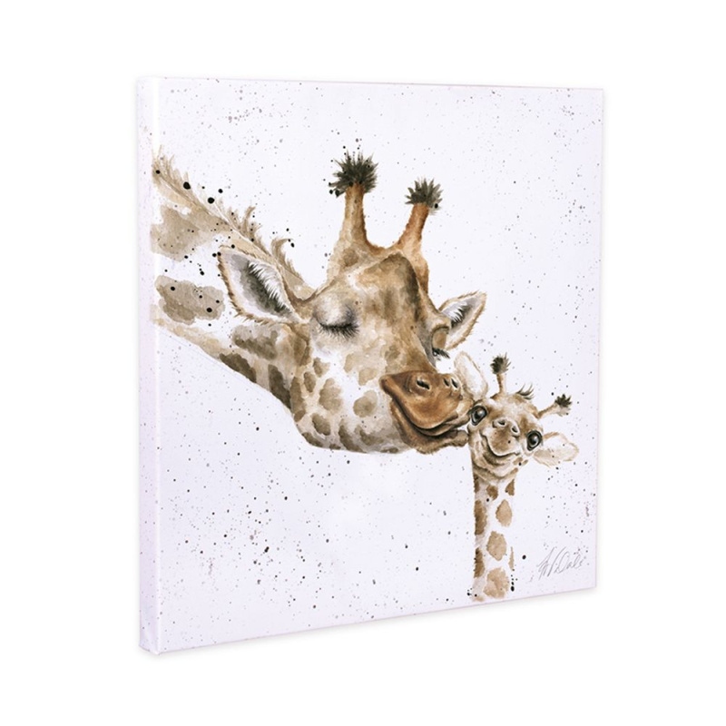Wrendale Designs Obraz Wrendale Designs "First Kiss", 20x20 cm - Žirafy