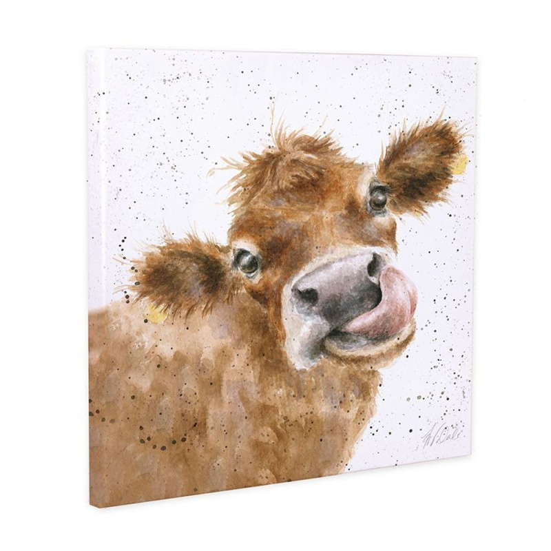Wrendale Designs Obraz Wrendale Designs "Moooo", 50x50 cm - Kráva