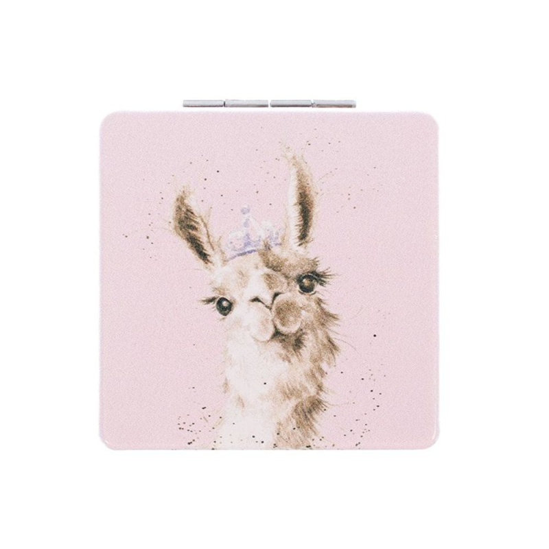 Wrendale Designs Kapesní zrcátko Wrendale Designs "Because I'm Worth it" - Lama