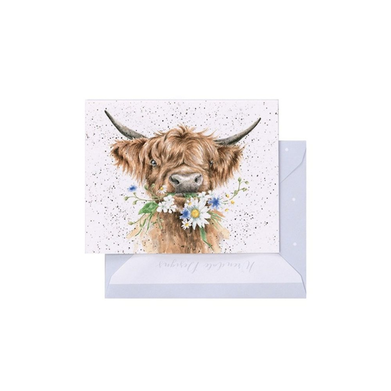 Wrendale Designs Dárková kartička Wrendale Designs "Daisy Coo" - Kráva
