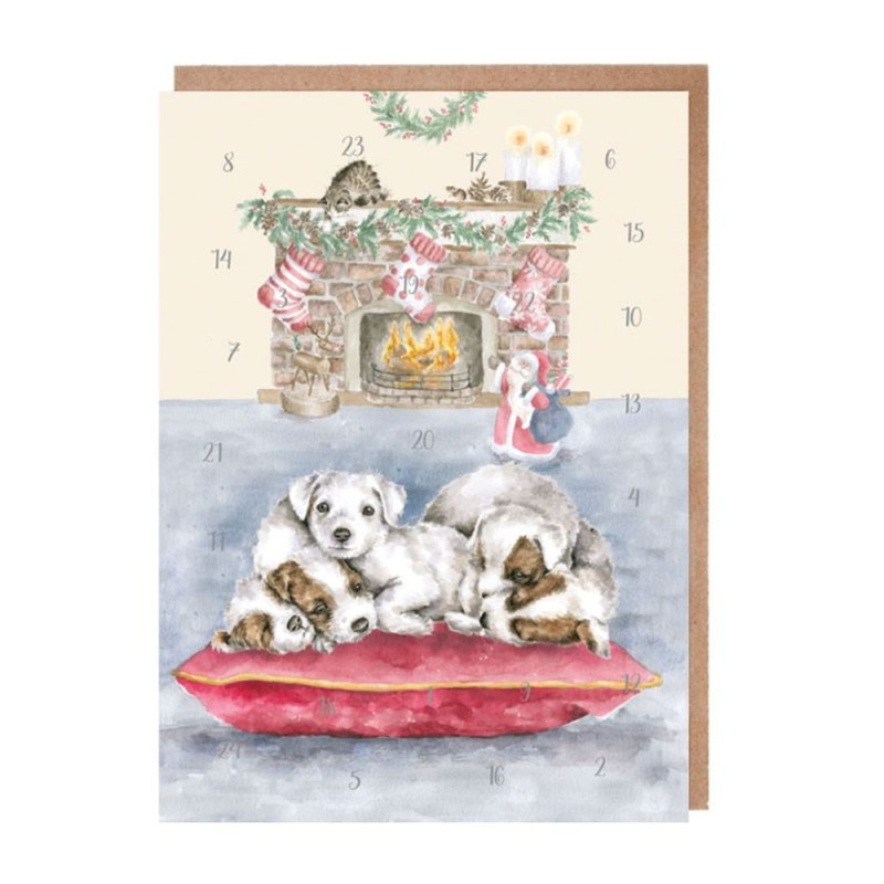 Přání s adventním kalendářem Wrendale Designs All I Want for Christmas - Pejsci Aladine