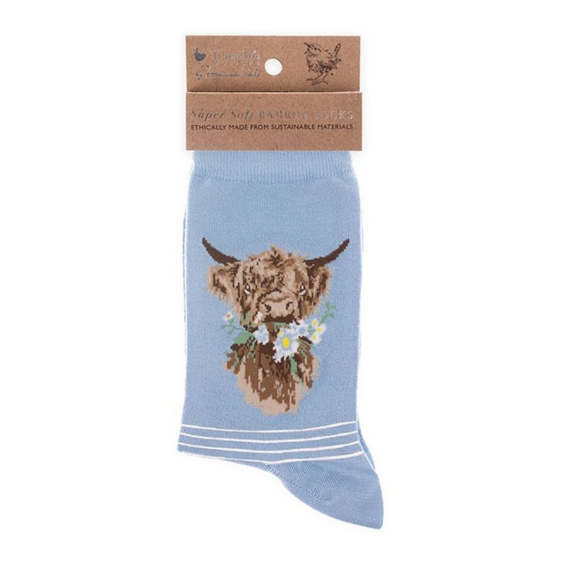 Wrendale Designs Dámské ponožky Wrendale Designs "Daisy Coo" - Kráva