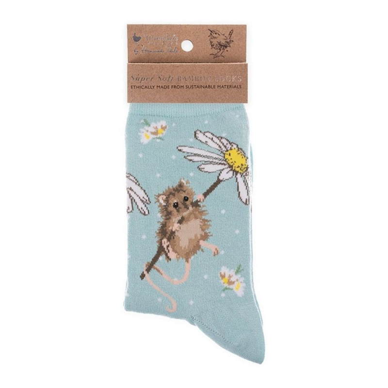 Wrendale Designs Dámské ponožky Wrendale Designs "Oops a Daisy" - Myška