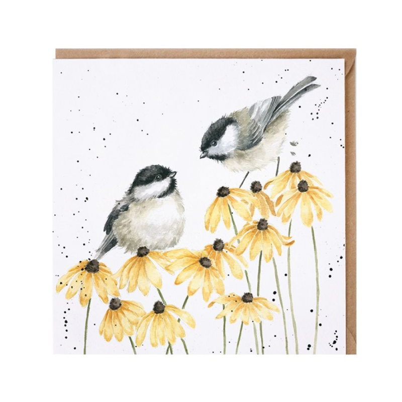 Wrendale Designs Přání Wrendale Designs "My Sweet Chickadee", 15x15 cm - Sýkorky