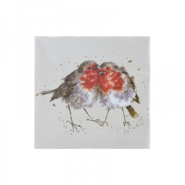 Papírové ubrousky Wrendale Designs, 24 x 24 cm – červenky Aladine