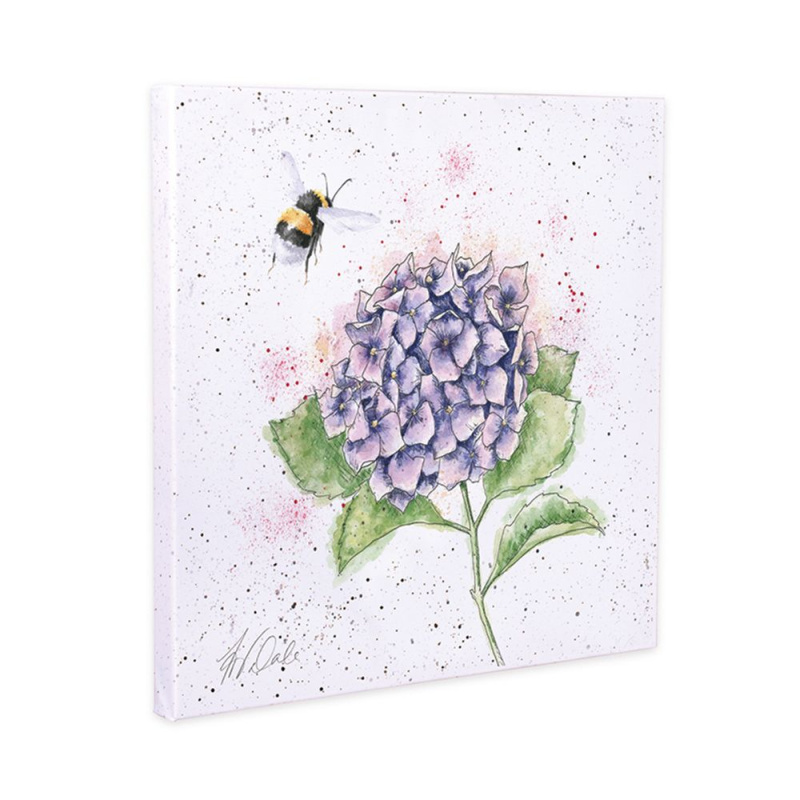 Wrendale Designs Obraz Wrendale Designs "The Busy Bee", 20x20 cm - Hortenzie