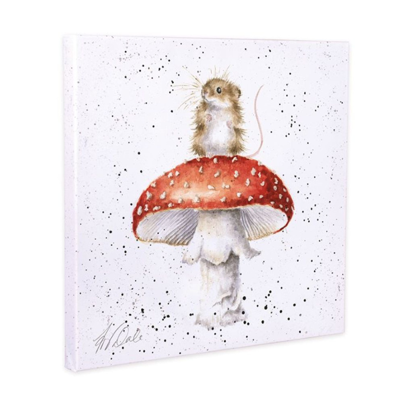 Wrendale Designs Obraz Wrendale Designs "He's a Fun-Gi", 20x20 cm - Myška