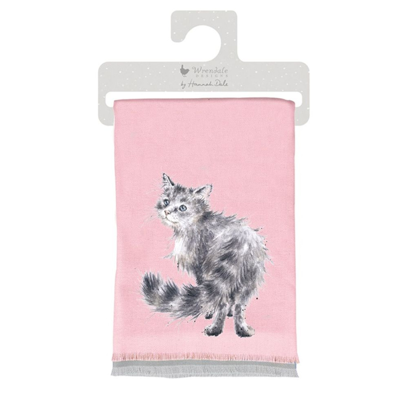 Wrendale Designs Zimní šála Wrendale Designs "Glamour Puss" - Kočka