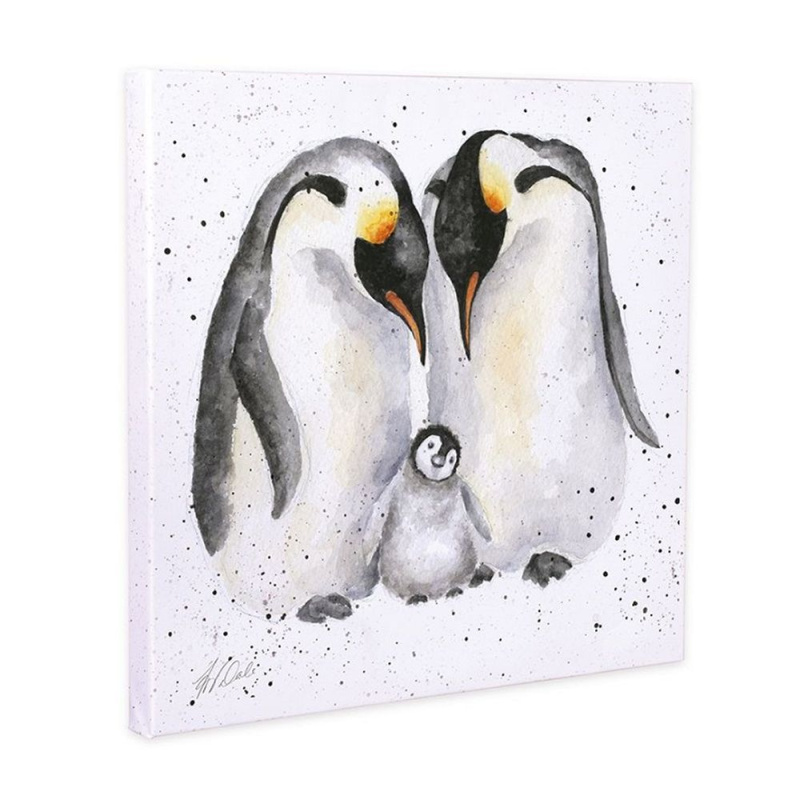 Wrendale Designs Obraz Wrendale Designs "The Emperor's New Chick", 50x50 cm - Tučnáci