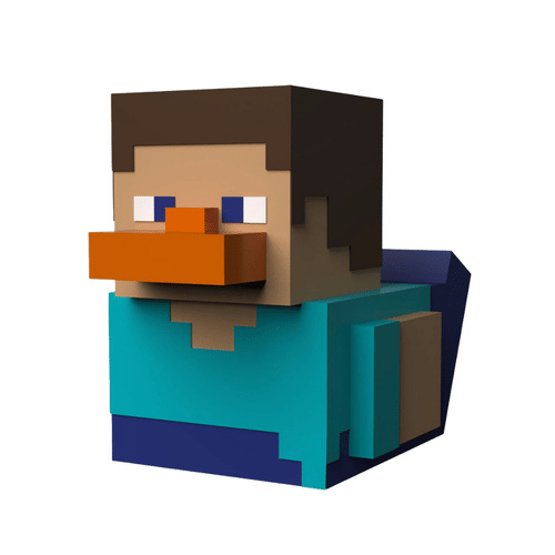 Kachnička Tubbz Minecraft Steve první edice