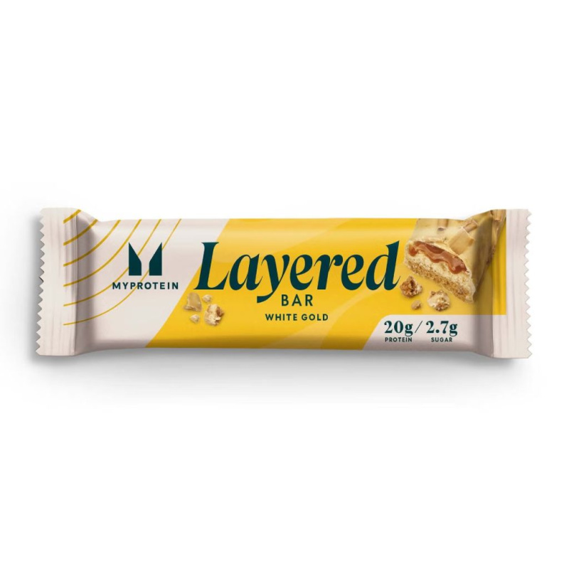 MyProtein 6 Layer Bar - šestivrstvá proteinová tyčinka 60 g Příchuť: White Gold