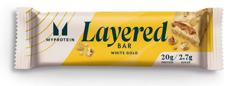 MyProtein 6 Layer Bar - šestivrstvá proteinová tyčinka 60 g Příchuť: White Gold