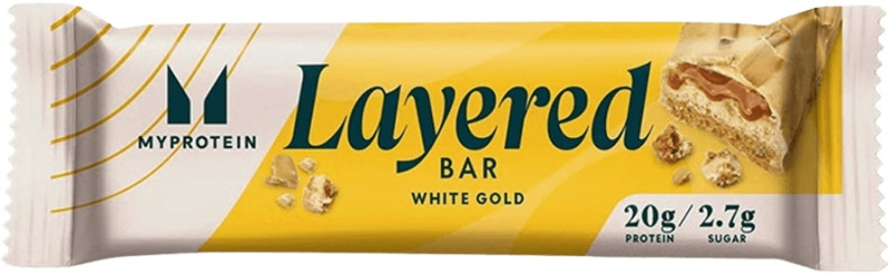 MyProtein 6 Layer Bar - šestivrstvá proteinová tyčinka 60 g Příchuť: White Gold