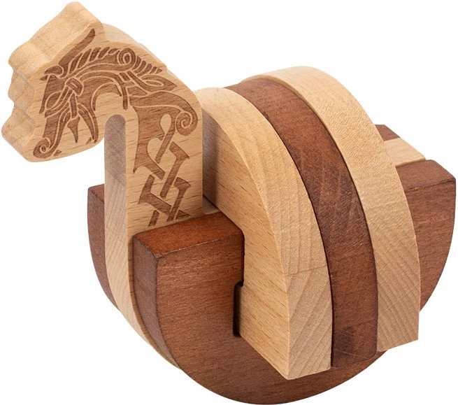 Profesor Puzzle: Vikingská dračí loď z kolekce Lost and Found