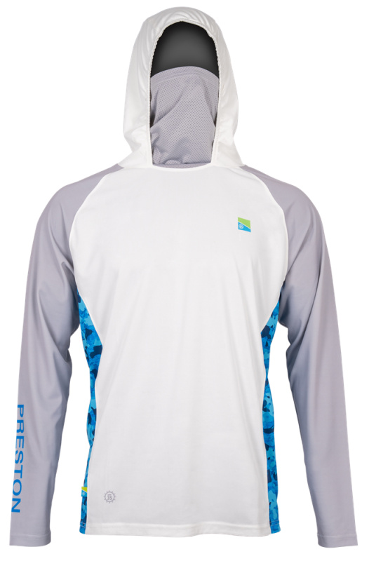 Preston innovations tričko performance hooded sun shirt upf-40 - m
