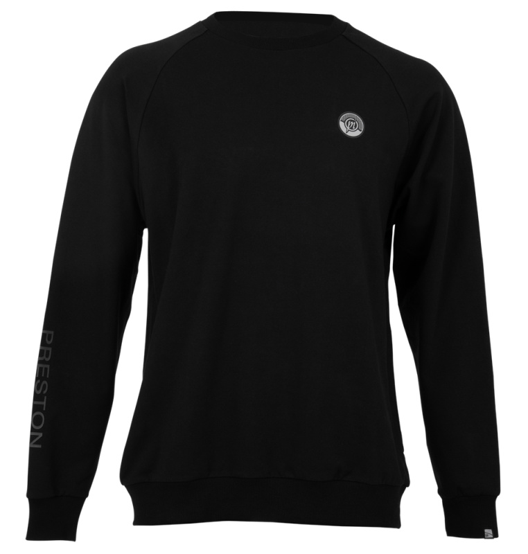Preston innovations mikina black minimal sweatshirt - s