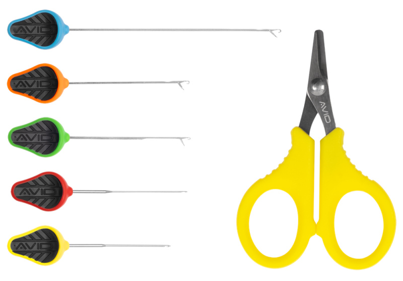 Avid carp set jehel a nůžky re-rig tool set