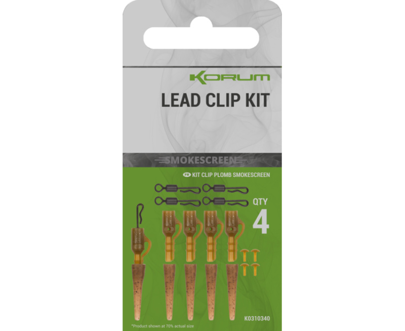 Korum montáž smokescreen lead clip kit