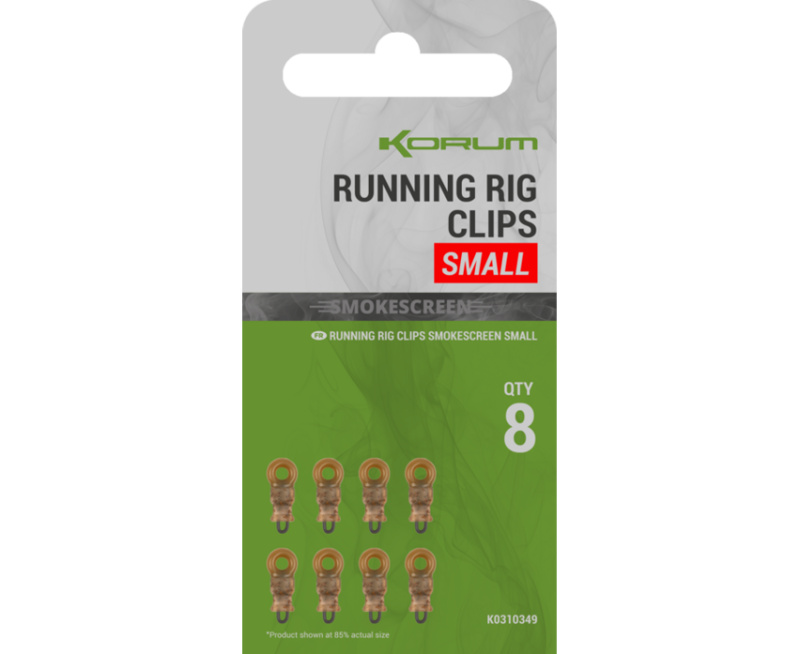 Korum montáž smokescreen running rig clips - small