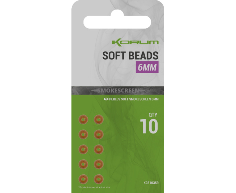 Korum korálky smokescreen soft beads 10 ks