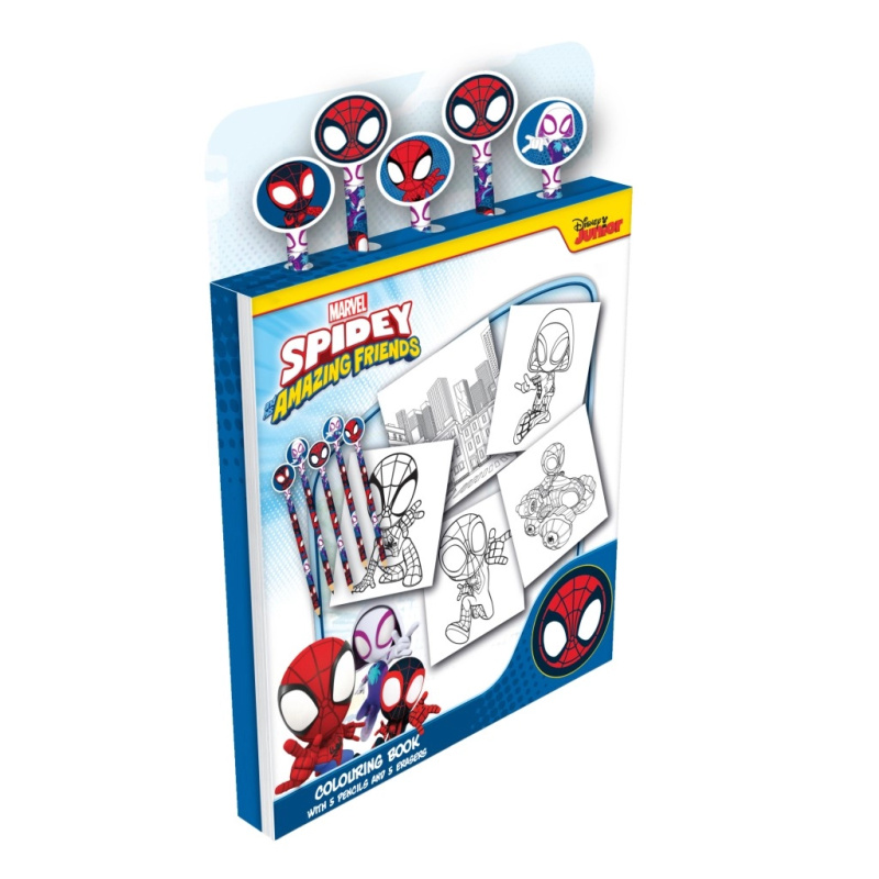 Spidey Omalovánková kniha s pastelkami