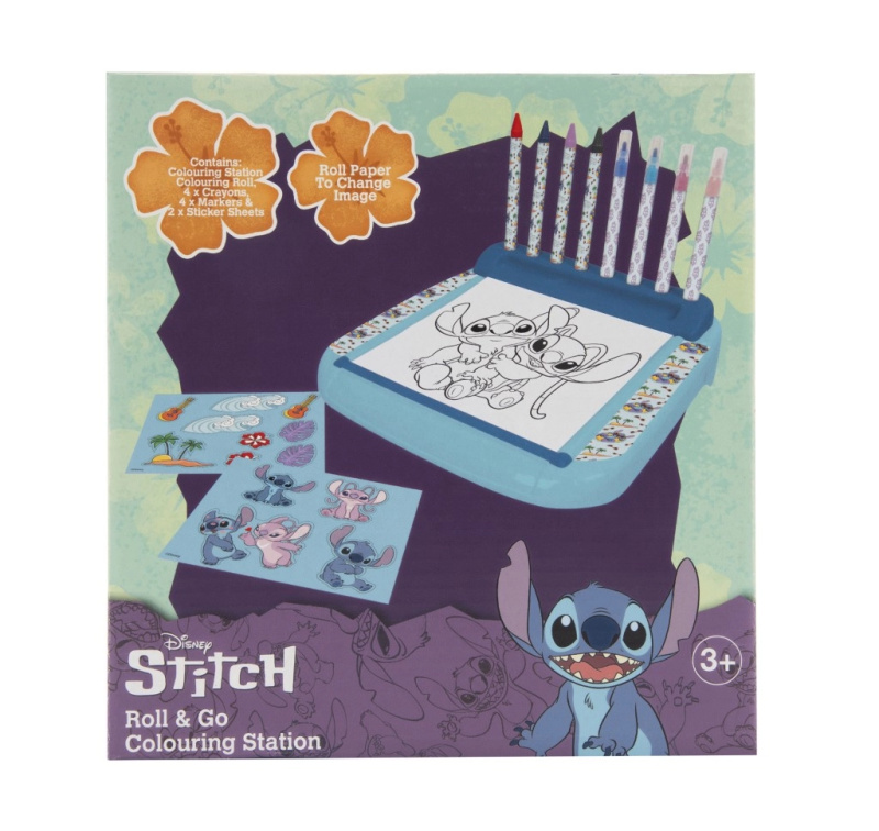 Lilo a Stitch stojan s omalovánkami a barvami
