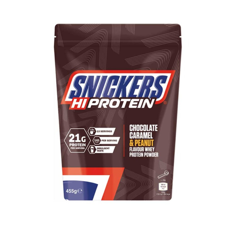 Mars Protein Snickers HiProtein Powder 455 g - čokoláda caramel & arašídy