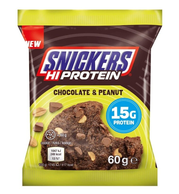 Mars Protein Snickers HiProtein Cookie 60 g - čokoláda/arašídy