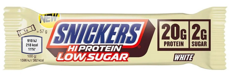 Snickers Hiprotein Low Sugar 57 g white chocolate
