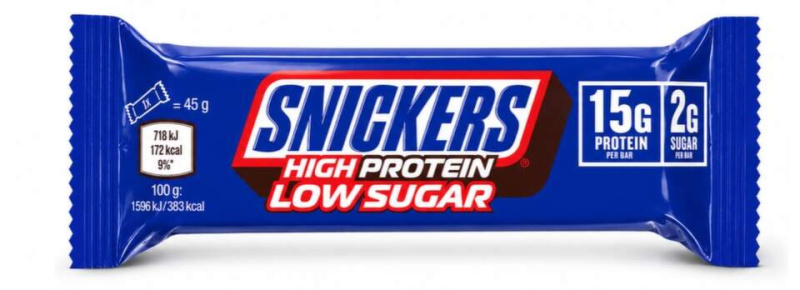 Snickers Hiprotein Low Sugar milk chocolate 45 g