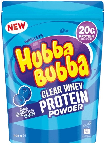 Hubba Bubba Protein 405 g - modrá malina
