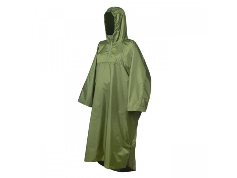Pláštěnka TREKMATES Deluxe Poncho zelená