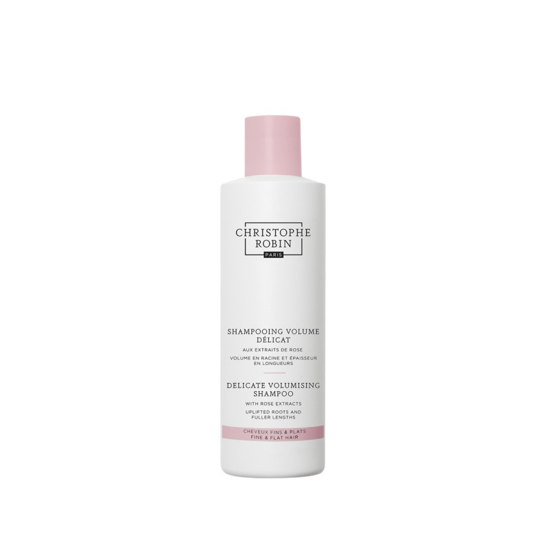 Christophe Robin Delicate Volumizing Shampoo with Rose Extracts objemový šampon pro jemné a zplihlé vlasy 250 ml