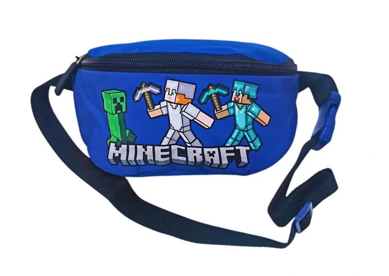Ledvinka Minecraft pro děti modrá - 1 kus