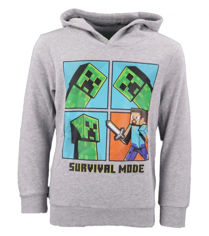 Mikina s kapucí Minecraft survival mode – Velikost: 152