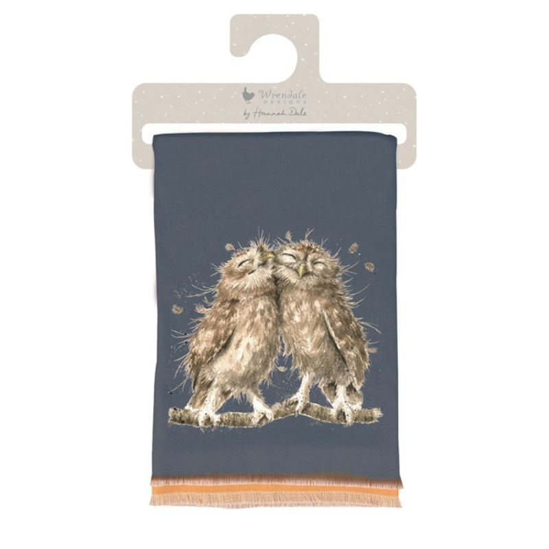 Wrendale Designs Zimní šála Wrendale Designs "Birds of a Feather" - Sovy