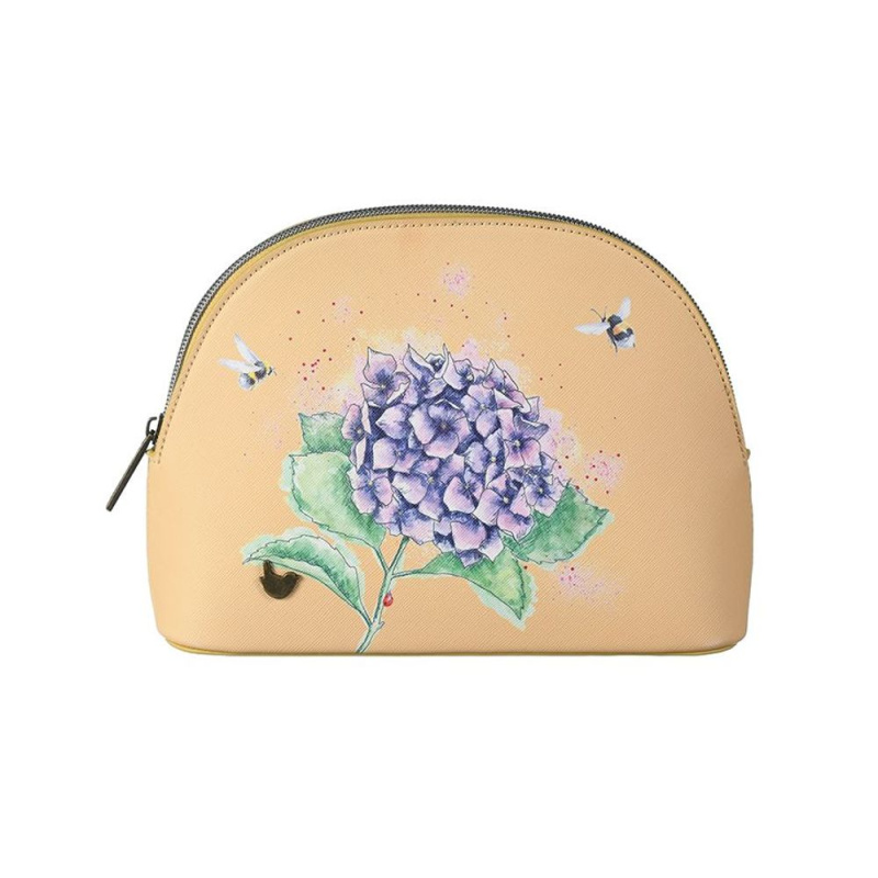 Wrendale Designs Kosmetická taštička Wrendale Designs "Hydrangea", střední - Včely a hortenzie