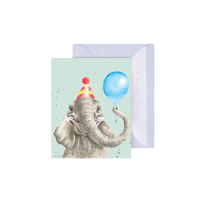 Wrendale Designs Dárková kartička Wrendale Designs "Let's Get This Party Started" - Party slon