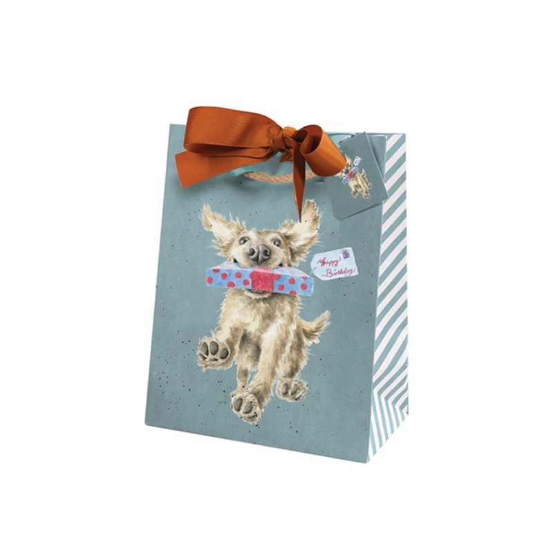 Wrendale Designs Dárková taška Wrendale Designs "Special Delivery", střední - Pes s dárkem
