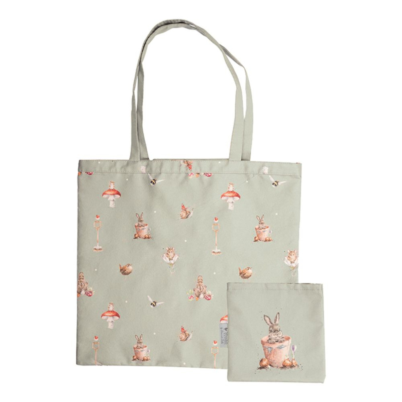 Wrendale Designs Skládací nákupní taška Wrendale Designs "Garden Friends" - Králík