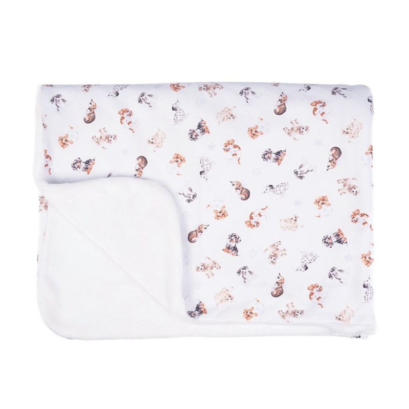Wrendale Designs Dětská deka Wrendale Designs "Little Paws" - Štěňátka