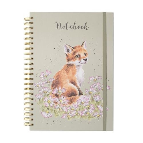Zápisník s kroužkovou vazbou A4 Wrendale Designs – liška v kopretinách Aladine