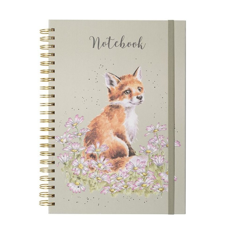 Zápisník s kroužkovou vazbou A4 Wrendale Designs – liška v kopretinách Aladine
